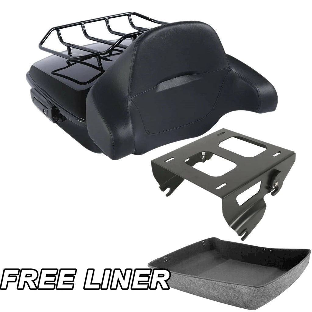Chopped Trunk Solo Mount Rack for Harley Touring Electra Glide (2014–2026)