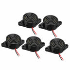 5Pcs Electronic Buzzer Alarm DC3V-24V 100dB Beep Tone Sound