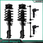 Set of 4 Front Struts Sway Bars Tie Rods for Ford Mustang (2005–2010)
