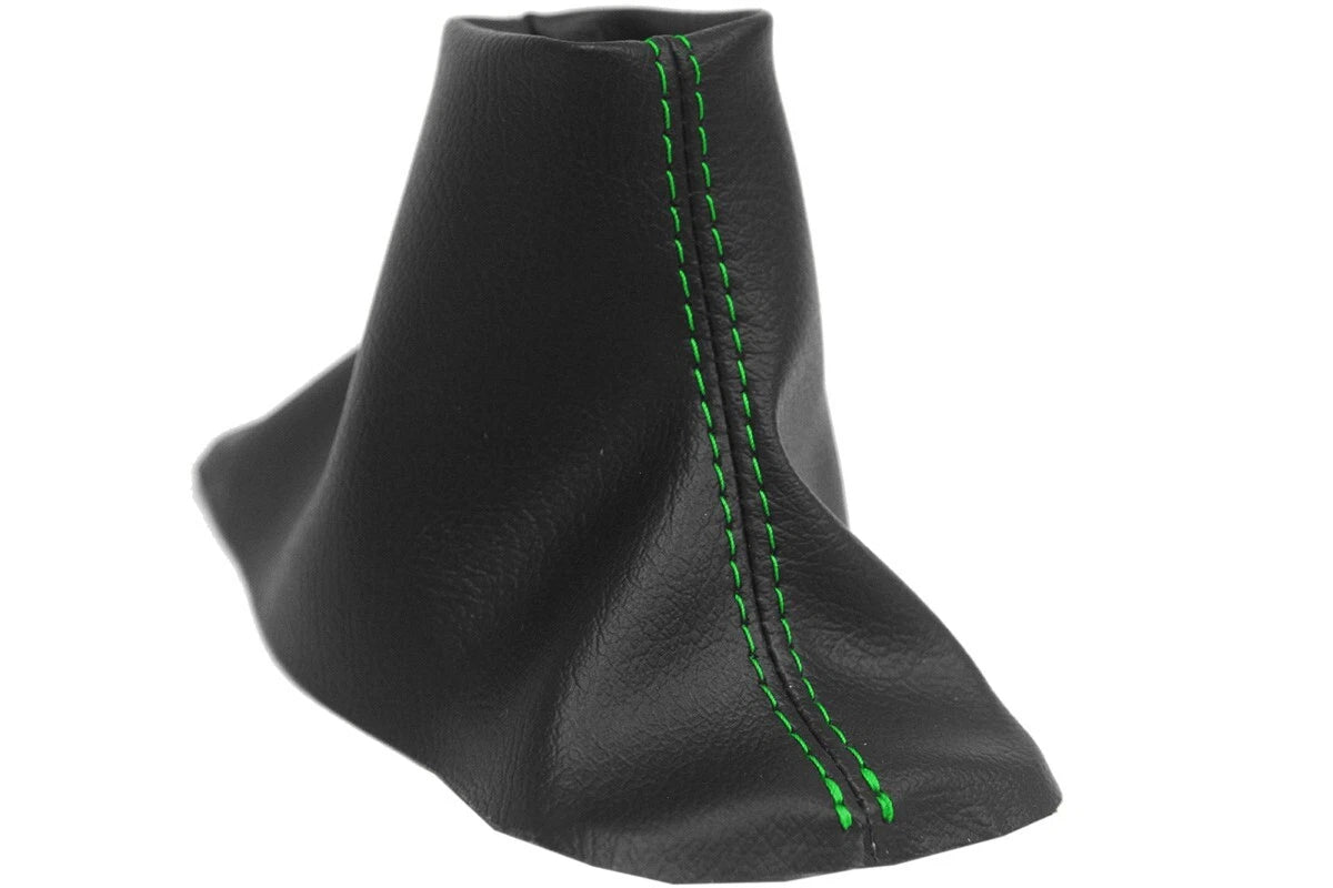 Leather Automatic Shift Boot Cover for Ford F150 (2015–2020) Green Stitch