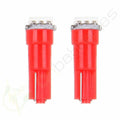 10x T5 1SMD LED Wedge Bulb Pure Red Light for Toyota