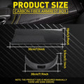 2X Carbon Fiber Console Armrest Button Trim for Mercedes Benz GLC Class (2015–2020)