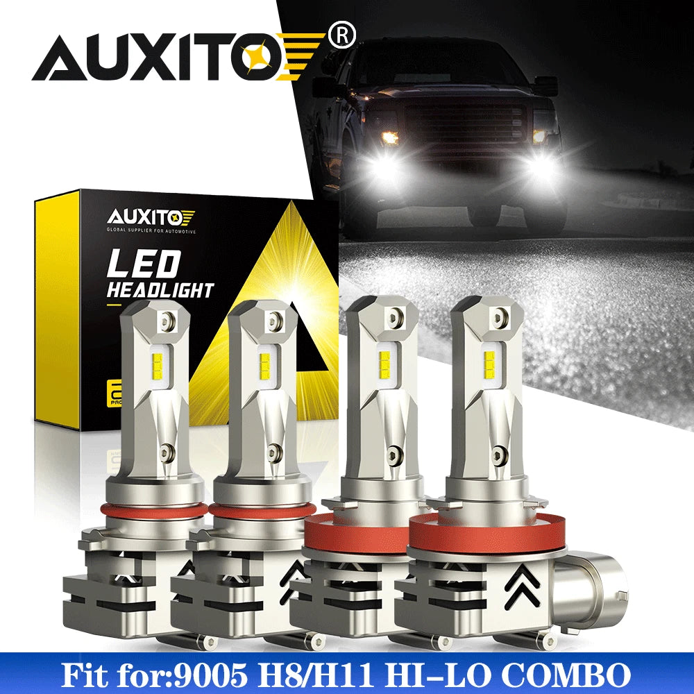 LED Headlight Combo Bulbs Kit 9005 H11 for