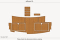 EVA Foam Teak Deck Flooring Mat for Jefferson 50 Swim Platform