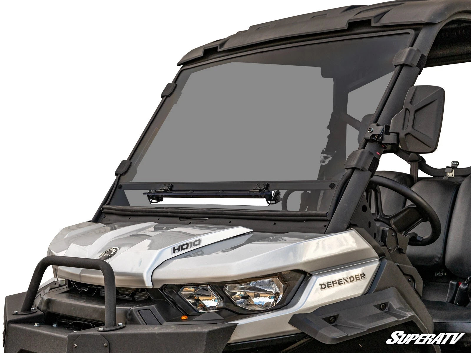 Scratch Resistant Flip Vent Windshield for Can-Am Defender (2016–2023)