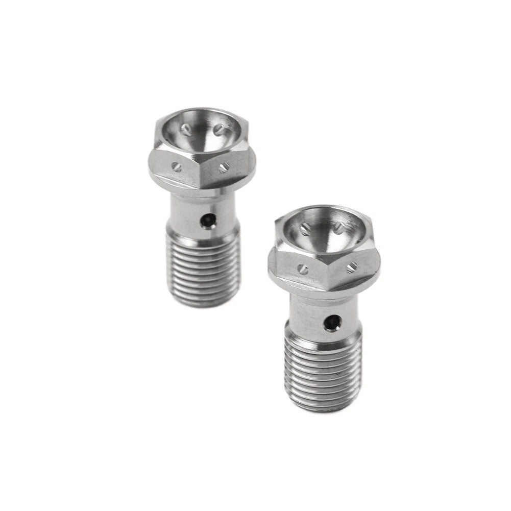 2pcs Banjo Bolt M10 1.0mm for Motorcycle Brake Dual Line