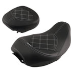 Black PU Leather Seat Set for Harley Touring (2009–2023)