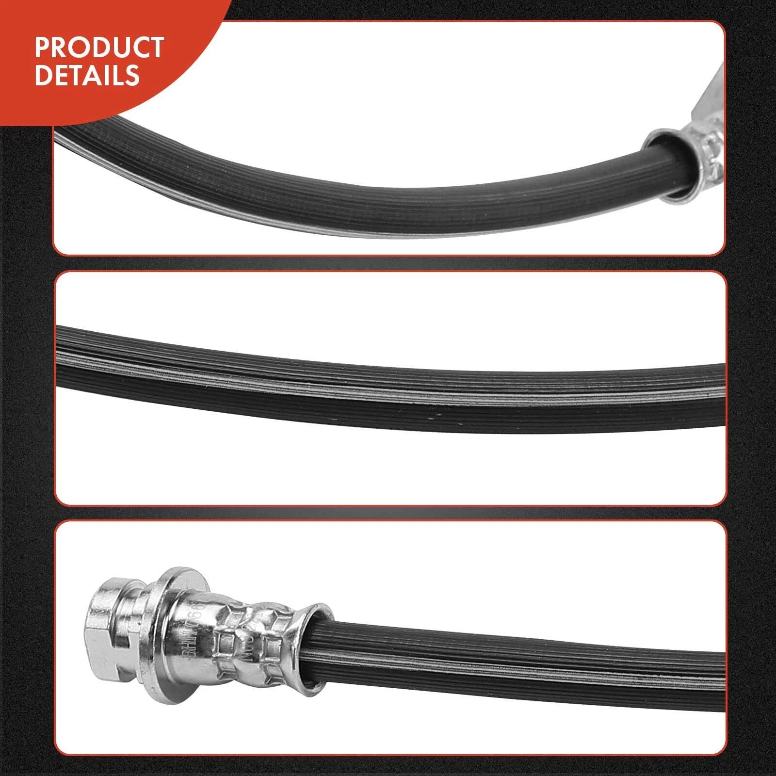 Rear Left Inner Brake Hydraulic Hose for Ford E-150 E-250 E-350 E-450 (2000-2021)