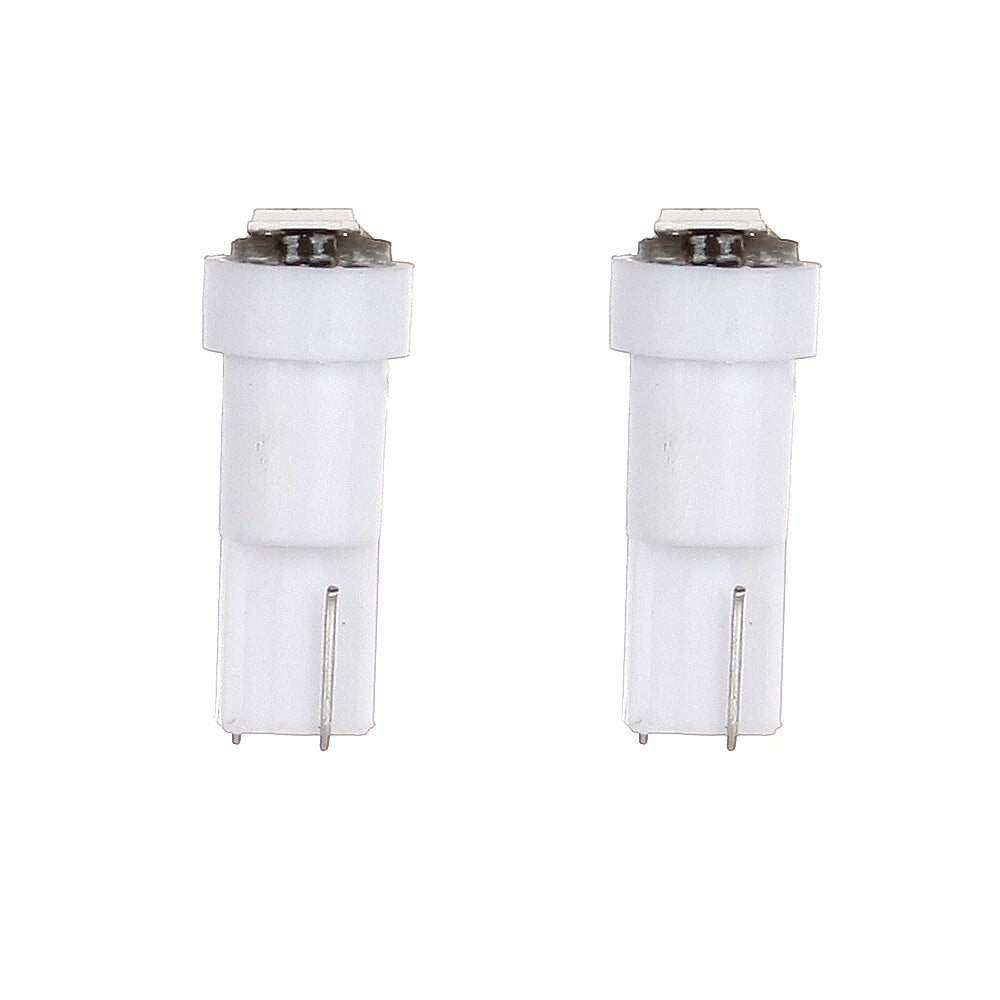 Set of 10 White T5 Wedge LED Light Bulbs for Instrument Gauge Cluster