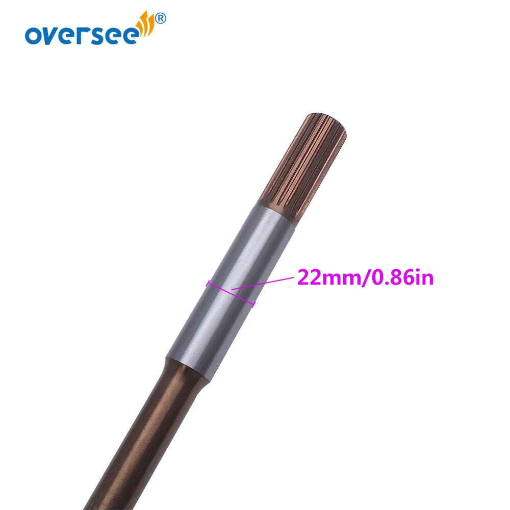 Long Driver Shaft for Yamaha Outboard F150HP (2000–2023) 63P-45501-00