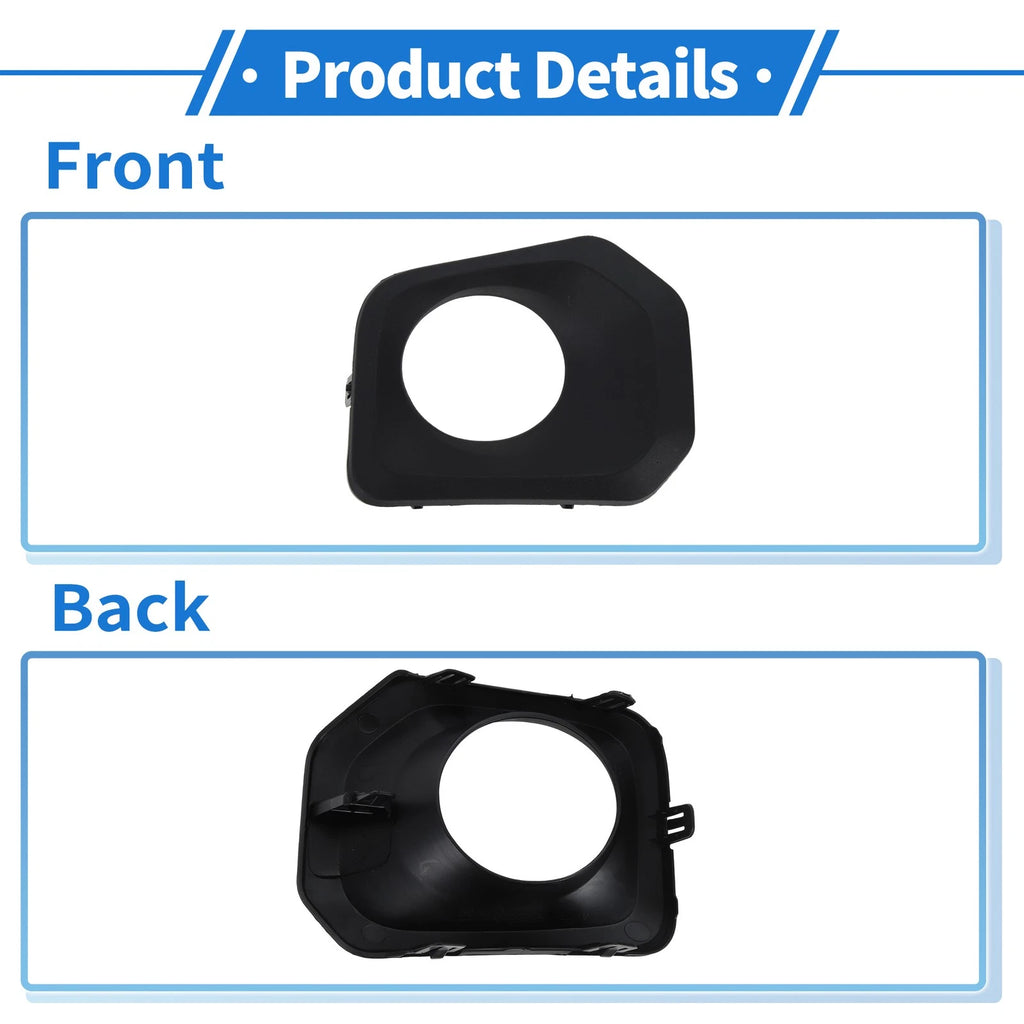 Set of 2 Front Bumper Fog Light Covers No.5212804020 for Toyota Tacoma (2016–2023)