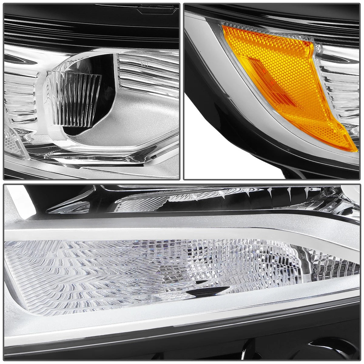 Passenger Right Side Projector Headlight for Ford Edge (2015–2018) FO2503341