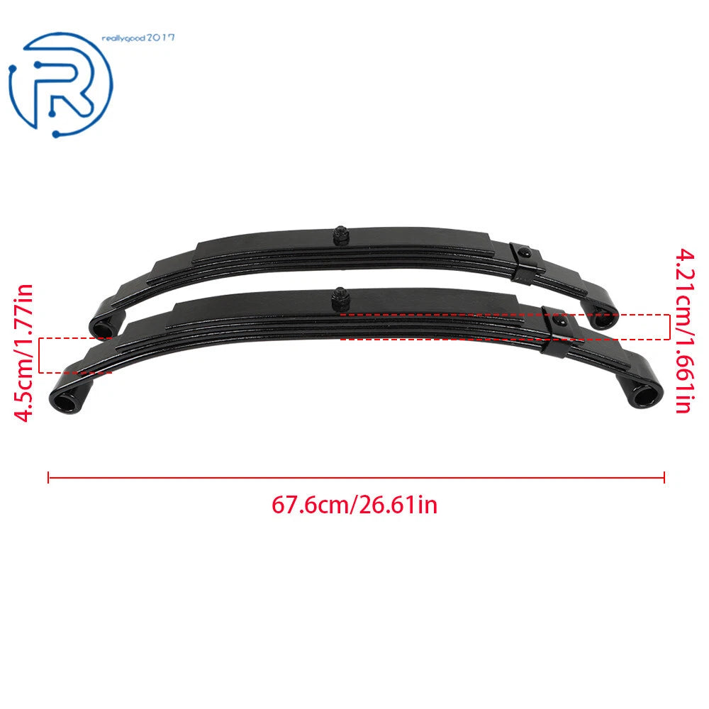 Set of 4 Trailer Leaf Springs for 5000 lbs Axle (2500 lbs Capacity)