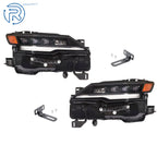 Set of 2 LED Headlights for Nissan Kicks (2025–2026) Left+Right Black Clear