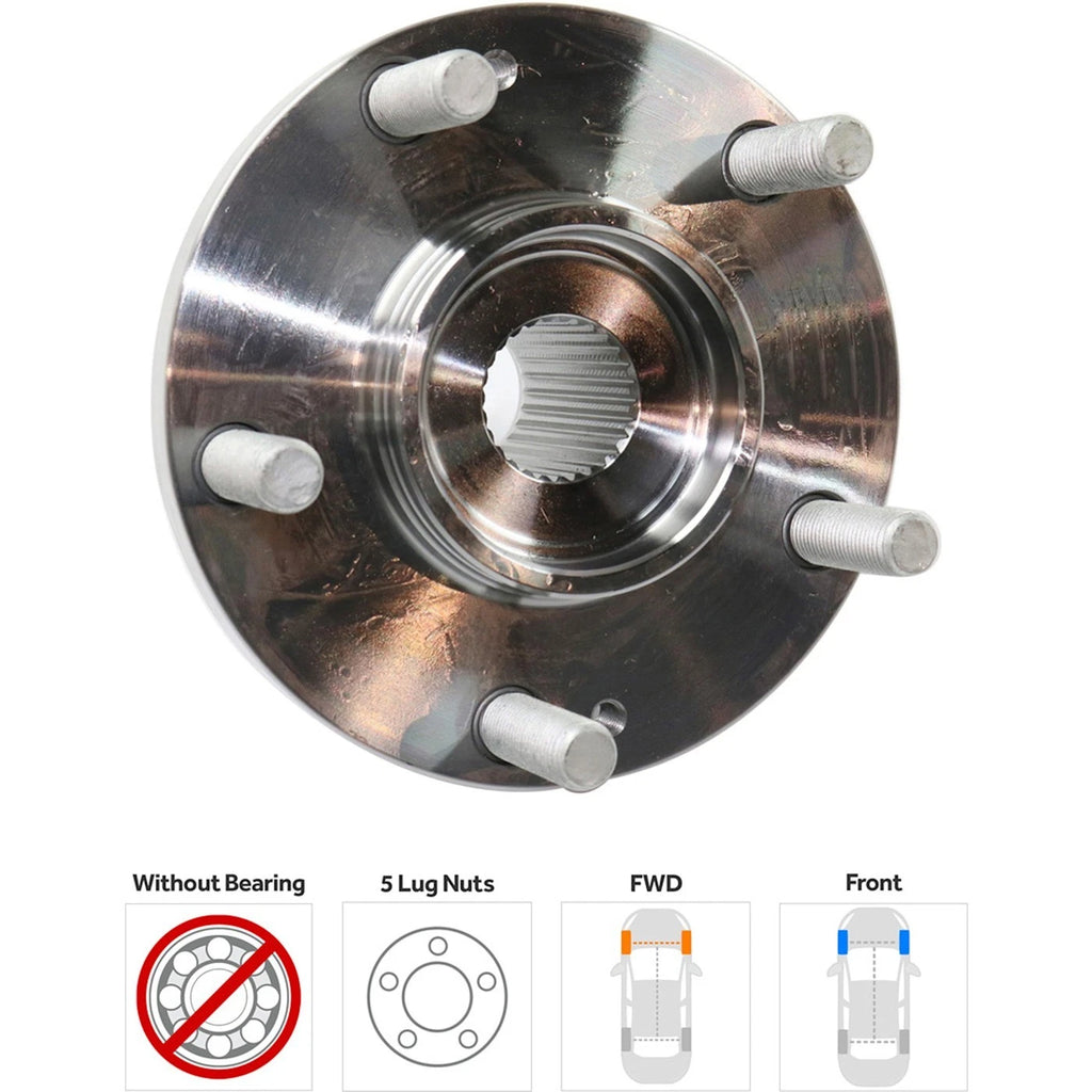 Set of 2 Wheel Hubs for Kia Tucson