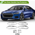 Door Handle Cup Protector for Ford Fusion Mondeo (2013–2018) Silver Tone
