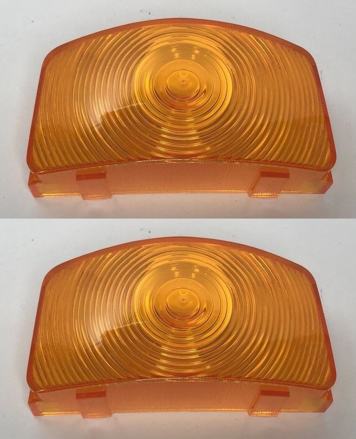 Amber Parking Light Lens Pair Replacement for Ford F-100 F-250 F-350 (1955–1956)