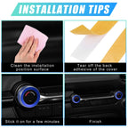 2pcs AC Knob Caps for Mazda CX-30 (2020–2023) - Blue