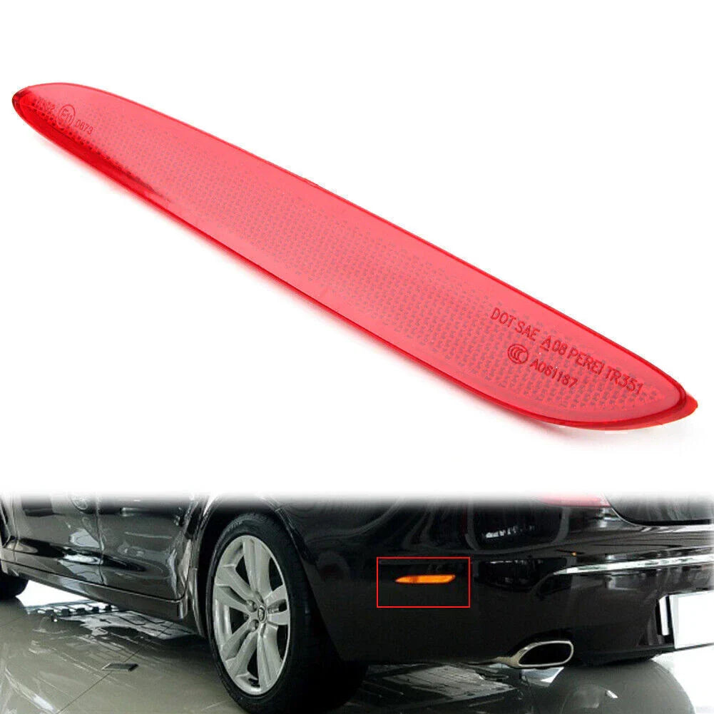 ABS Rear Left Bumper Trim Red Reflector for Jaguar XJ (2010-2017)