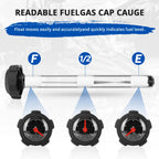 Screw On Fuel Tank Gas Cap with Gauge for Arctic Cat (0670-658)