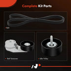 3X Serpentine Belt Drive Component Kit for Buick LaCrosse Regal (2005–2016)