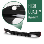 Gloss Black Rear Bumper Diffuser for BMW G30 5 Series (2017–2023)