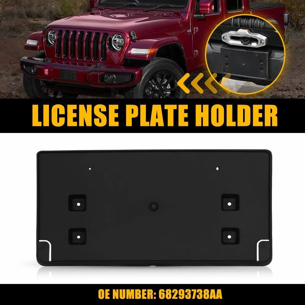 License Plate Mounting Bracket for Wrangler JL Gladiator (2018–2023) 68293738AA