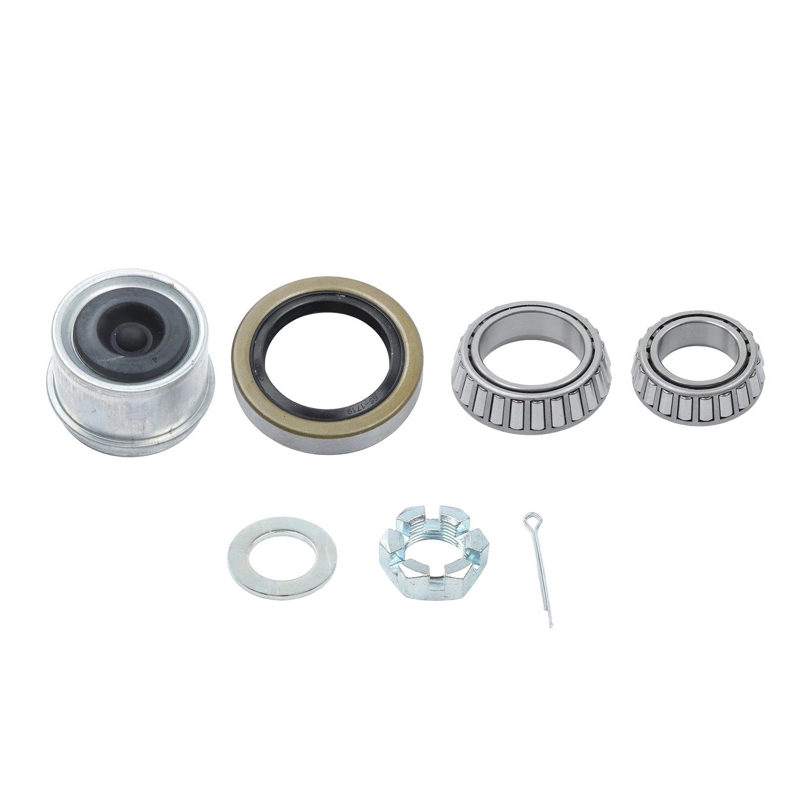 Set of 5 Trailer Hub Kit for 5 on 5" Axles with Brake Flange #84 Spindle