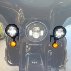 Set of 2 Fog Passing Light Housings for Harley Street Glide (1994–Up)