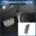 Footrest Pedal Cover for Honda CRV 2017-2024 Aluminum Alloy Silver Tone