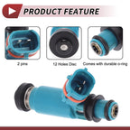 Fuel Injector No. 195500-3920 for Subaru Impreza WRX (2002–2005) 1 Pc Blue