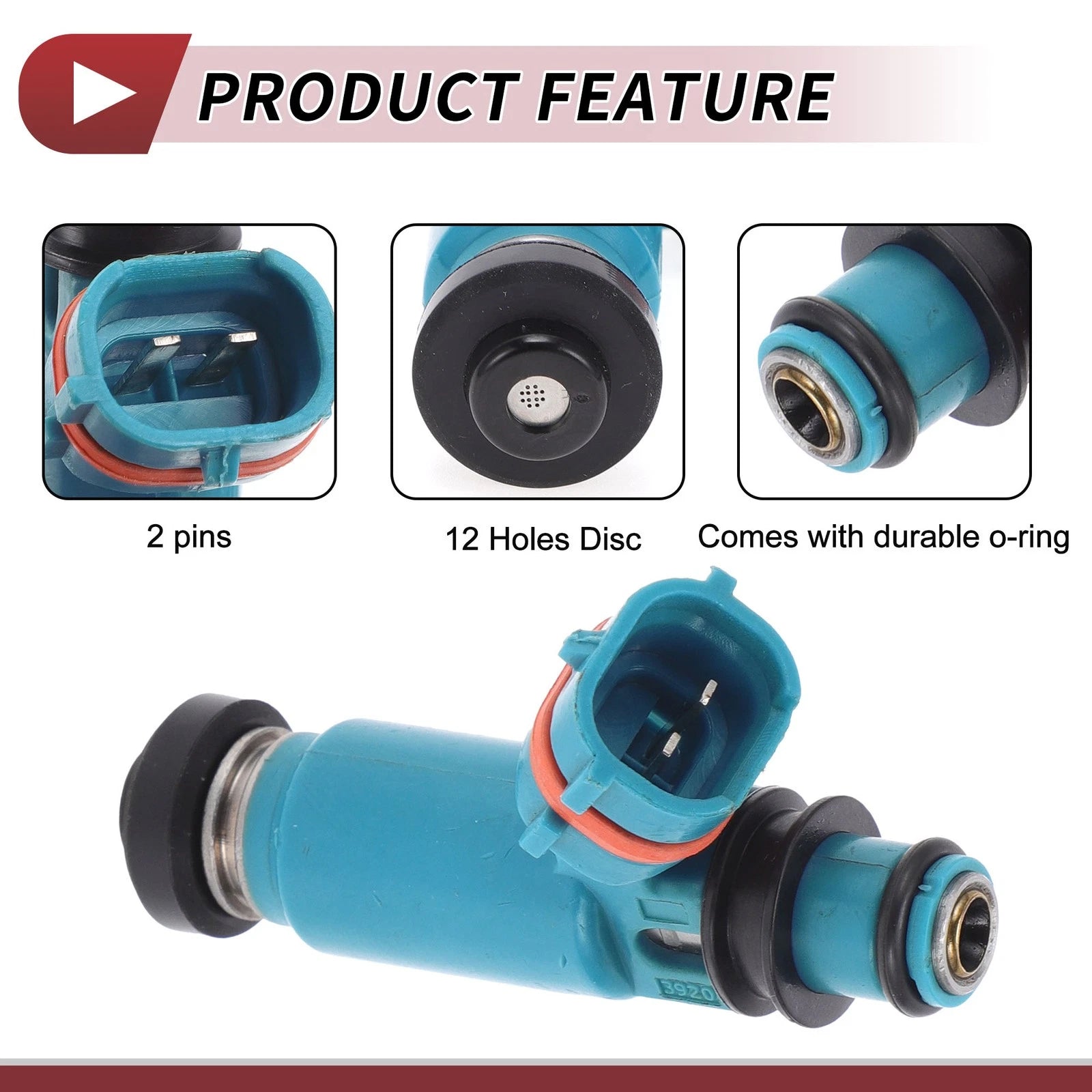 Fuel Injector No. 195500-3920 for Subaru Impreza WRX (2002–2005) 1 Pc Blue