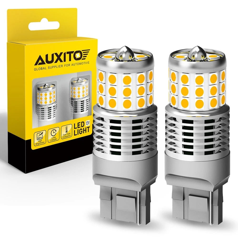 2X Amber Yellow LED Turn Signal Light Bulbs for Canbus Vehicles