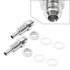 6AN Male Flare Bulkhead to 5/16" Hose Barb Fuel Tank Fittings
