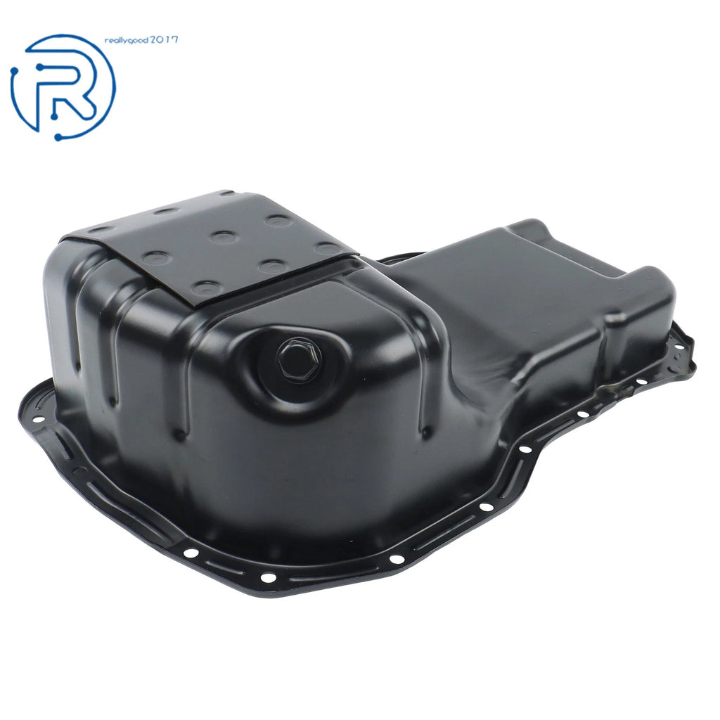 Engine Oil Pan for Mitsubishi Lancer (2004-2006) Black with Drain Plug