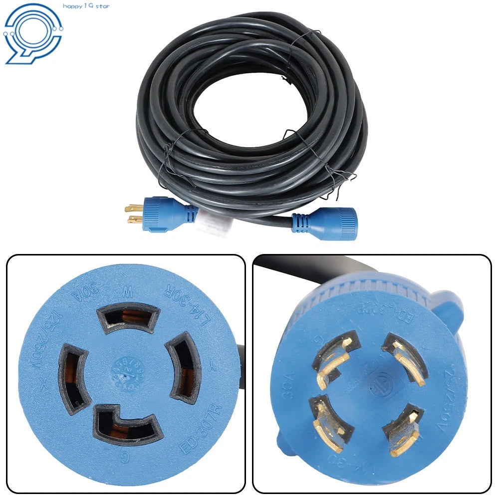 30 Amp Generator Extension Power Cord L14-30 for Power Inlet Box (75 FT)