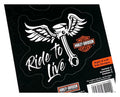2X Winged Piston Decals for Harley-Davidson (6 x 12 in.)