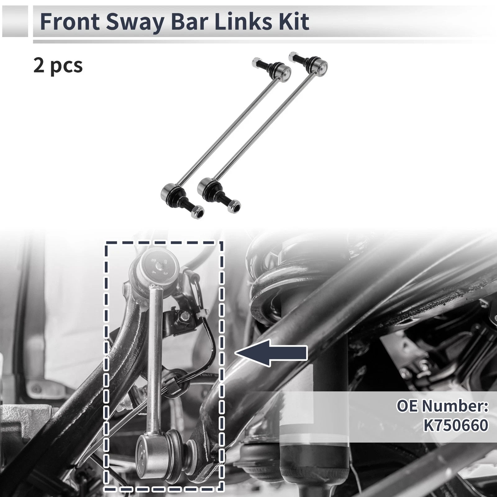 Front Stabilizer Bar Links for Buick Lacrosse (without Sport) No.K750660