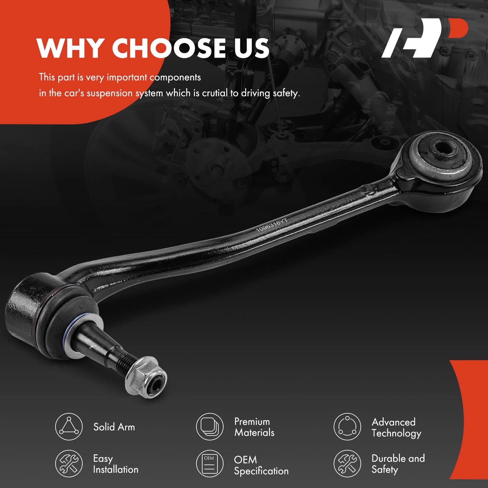 Front Right Lower Control Arm with Ball Joint for BMW X5 (2000-2013)