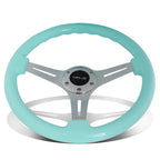 NRG 35cm Chrome Deep Dish Steering Wheel for Universal Fit (All Years)