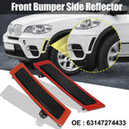 Pair 63147274433 Bumper Reflector for BMW XDrive35d XDrive35i (2011–2013)