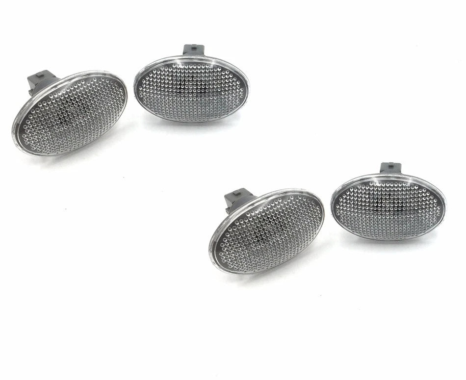 4PC Clear Side Fender Signal Lights for Ford F-350/F-450 Super Duty (1999–2010)