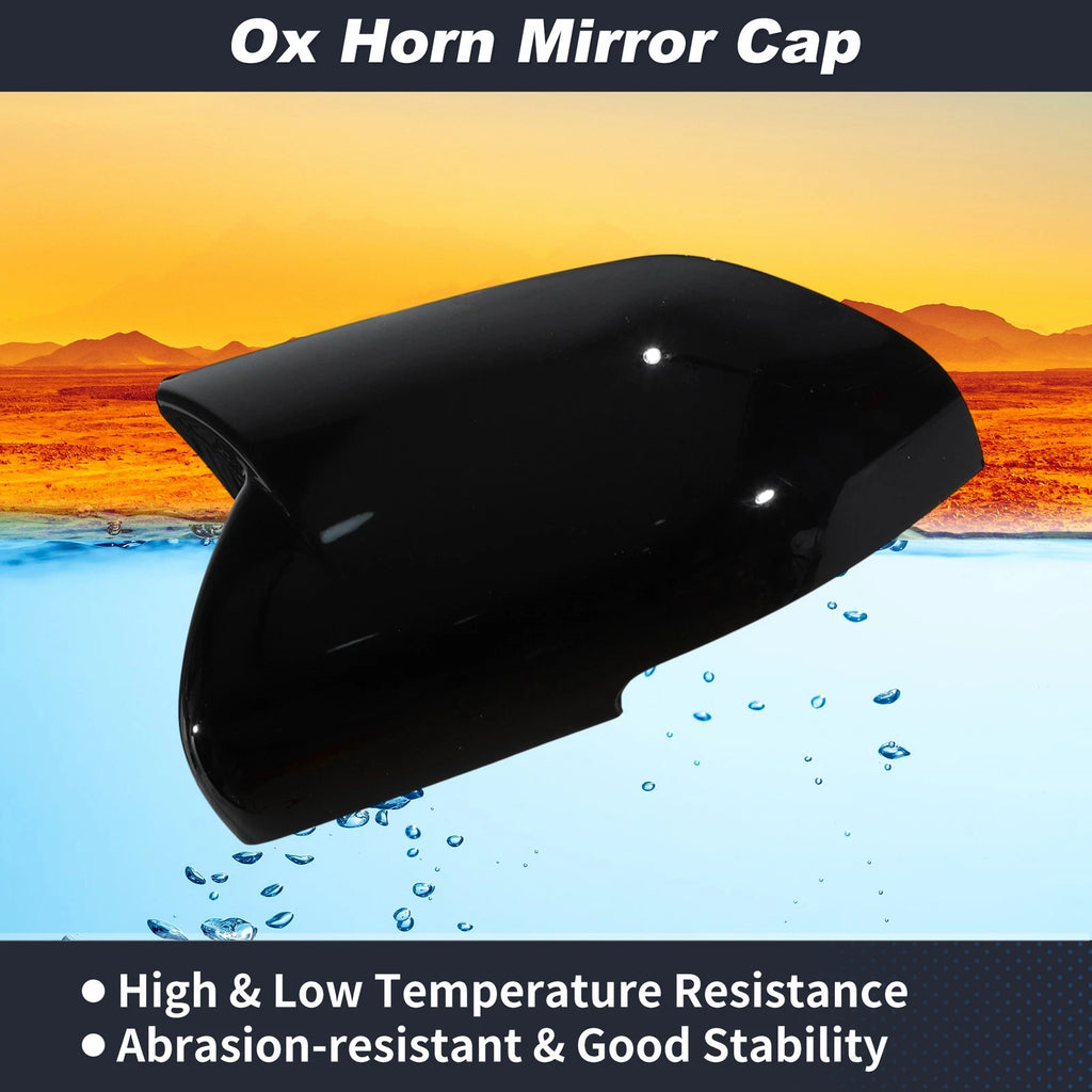 2PCS Ox Horn Rear View Mirror Cover for Ford Explorer (2020–2024)