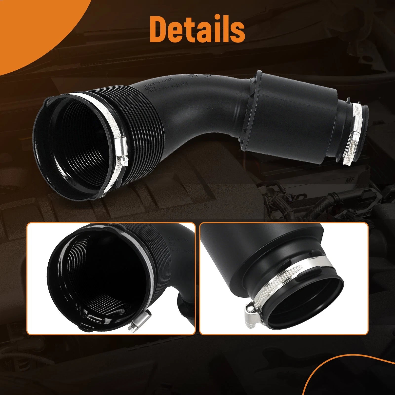 Left Air Inlet Duct for Audi A8/S8 Quattro (2010–2017) 4H0129615E