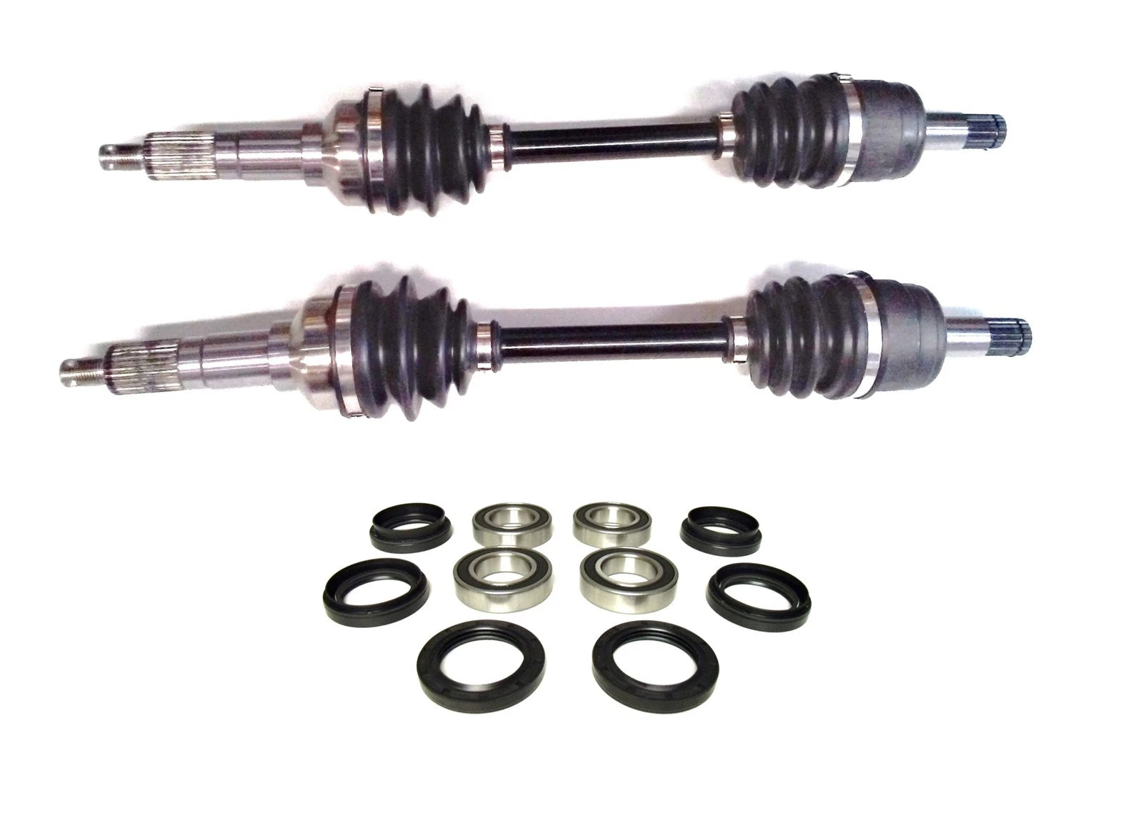Set of 2 Front CV Axles & Bearing Kits for Yamaha Big Bear 400 4x4 (2002–2006)