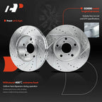 Front Drilled Brake Rotors & Ceramic Pads for Toyota RAV4 (2001–2005)
