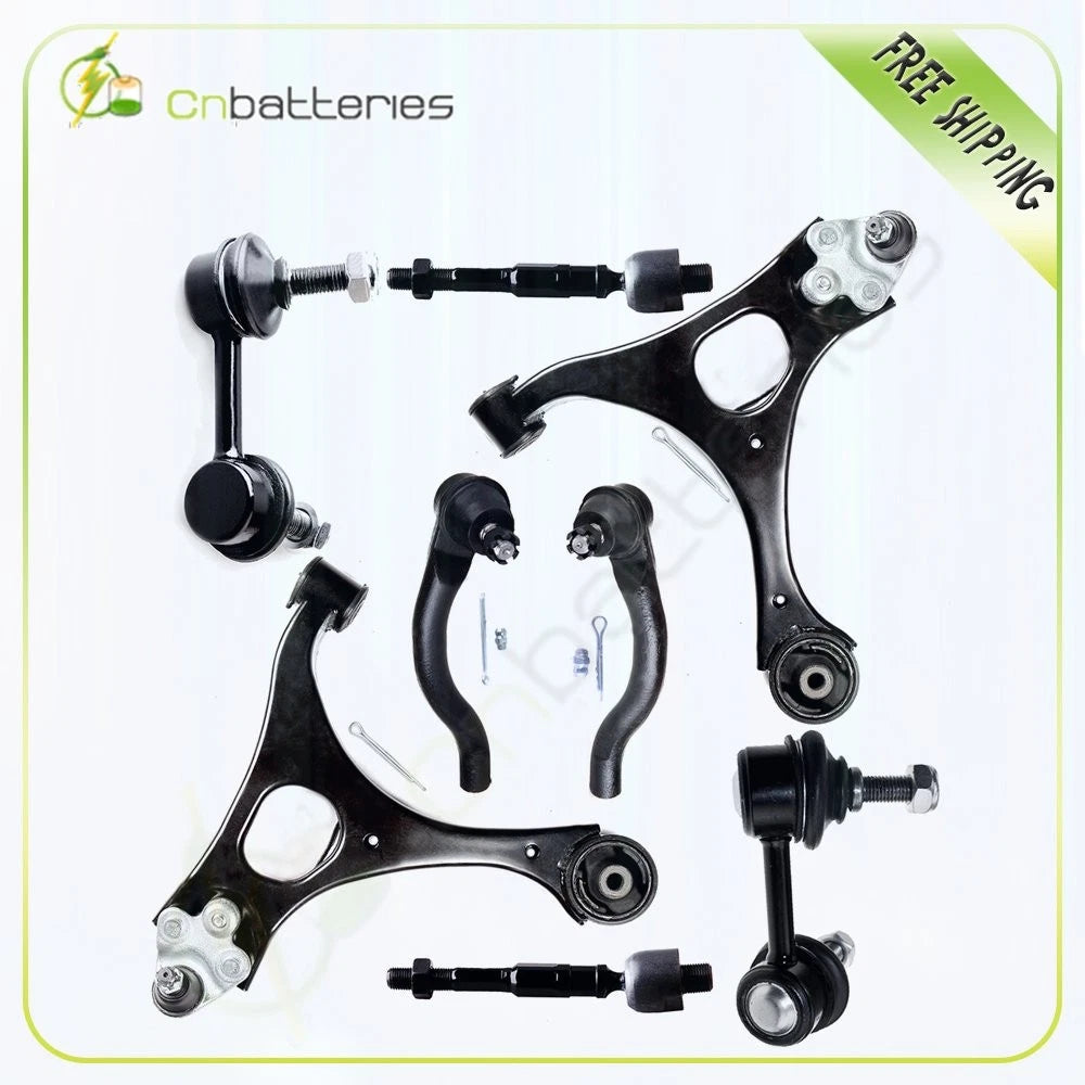 8PC Steering Control Arm Sway Bar Tie Rod End for Honda Civic (2006–2011)