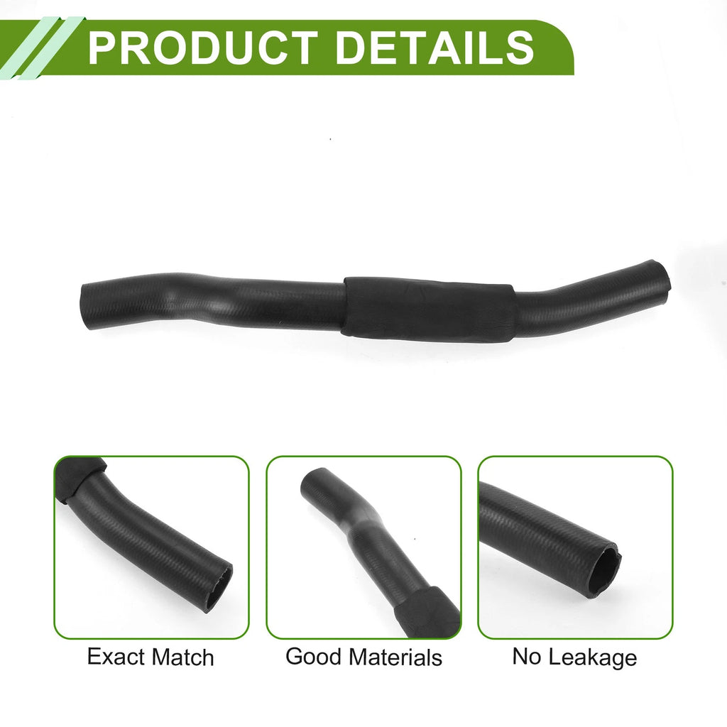 Radiator Coolant Hose for Toyota Camry (1992–1996) No. 16571-62040 Rubber Black