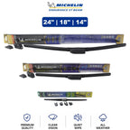 Set of 3 Michelin Endurance XT Beam Wiper Blades for Mazda (2013–2016)