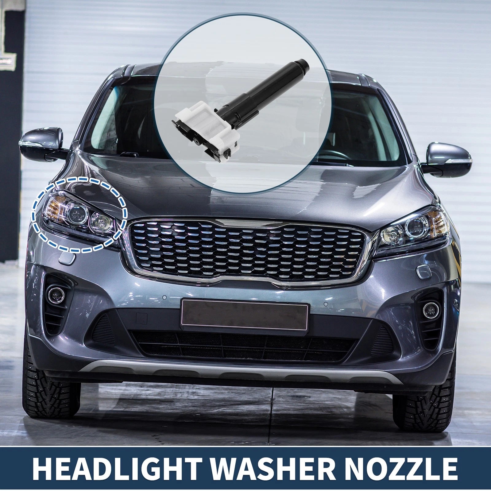 Front Passenger Side Headlight Washer Nozzle for Lexus RX (2008–2015) No. 8520748090